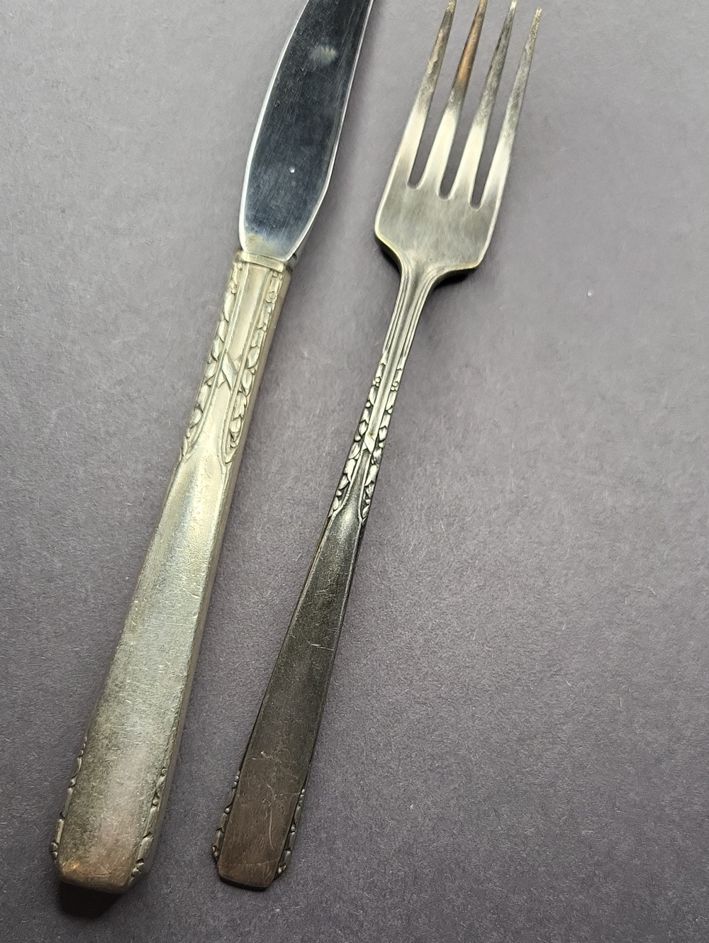 Vintage Decorative Stainless Flatware Set